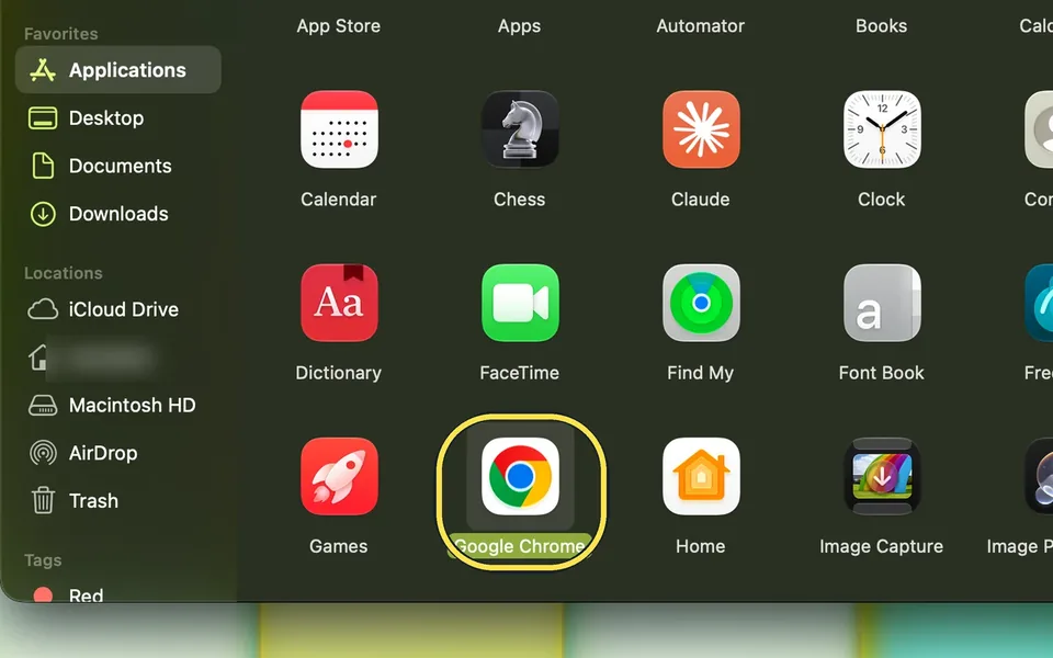 Screenshot from the guide: How to change the default browser on a Mac
