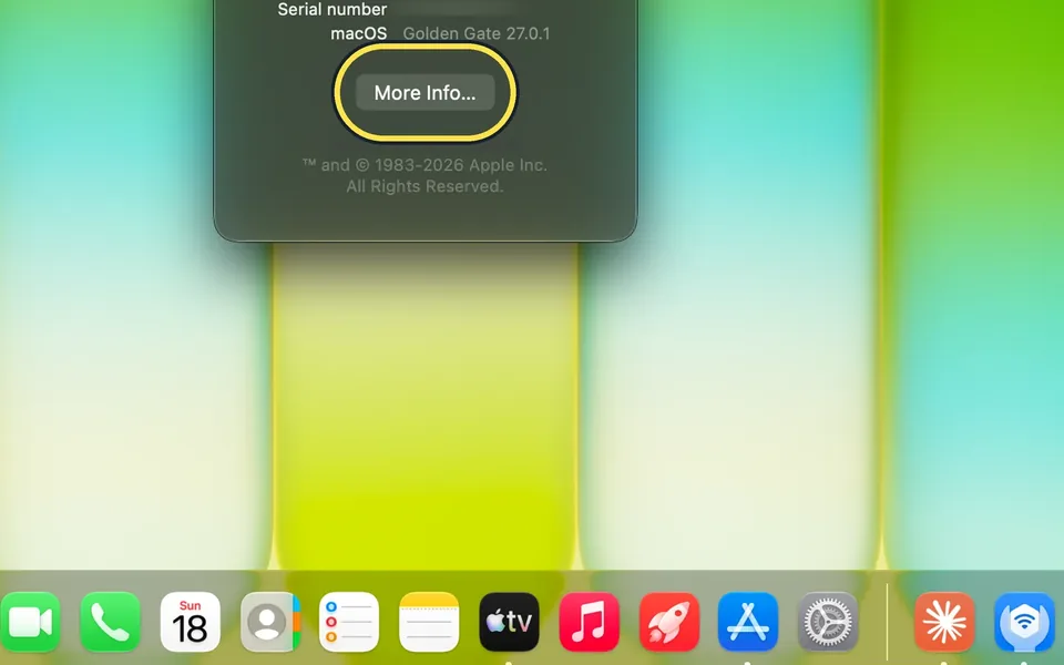 Screenshot from the guide: How to check for Intel-based apps on a Mac (macOS 27)