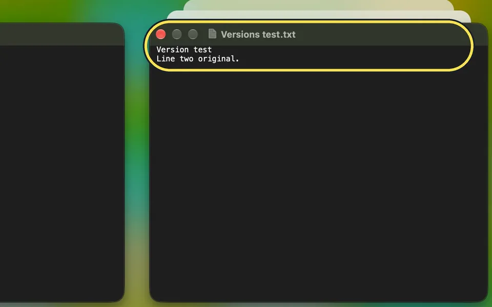 Screenshot from the guide: How to go back to an earlier version of a document on a Mac