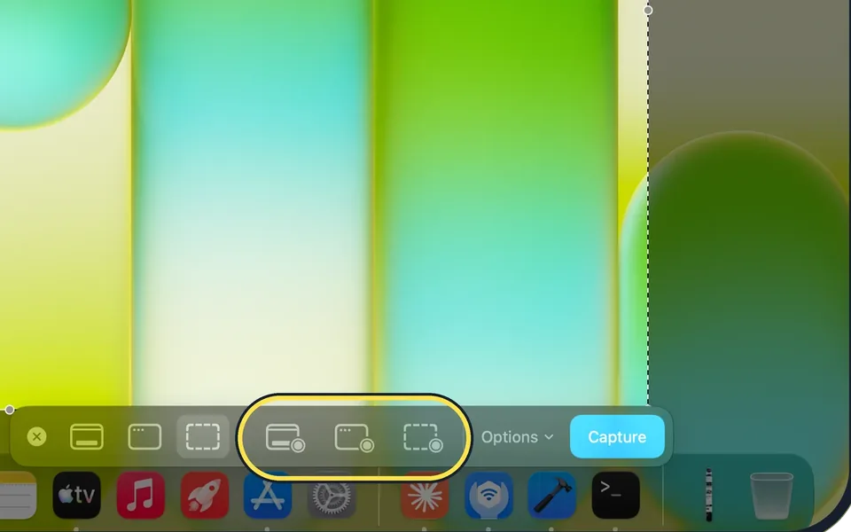 Screenshot from the guide: How to record your screen on a Mac