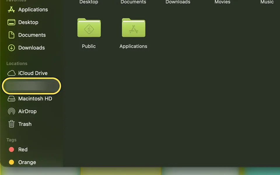 Screenshot from the guide: How to show hidden files on a Mac