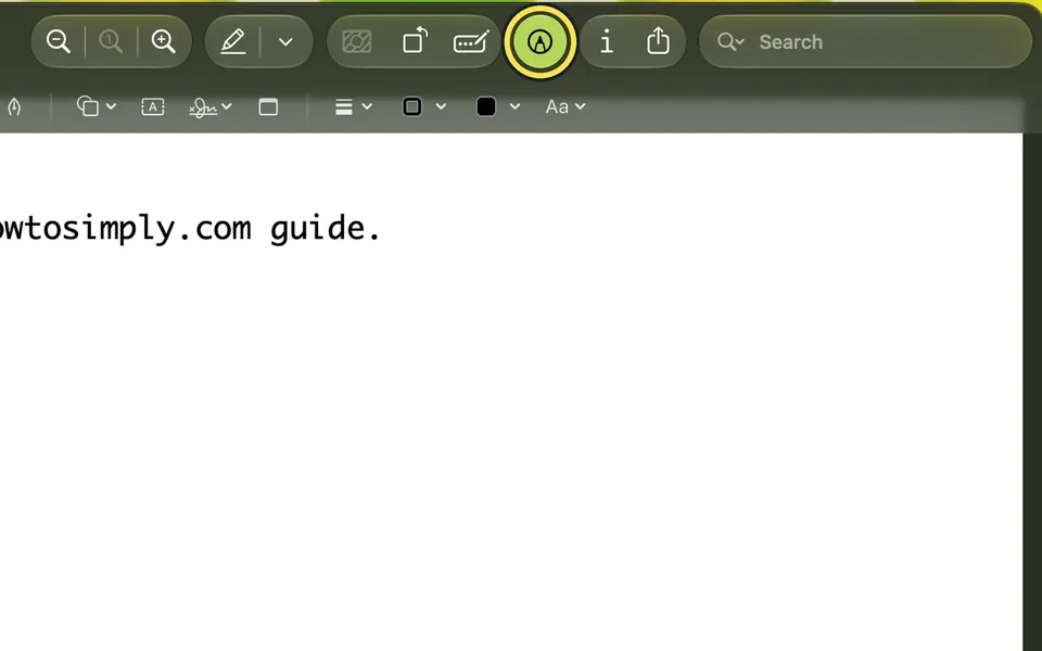 Screenshot from the guide: How to sign a PDF on a Mac