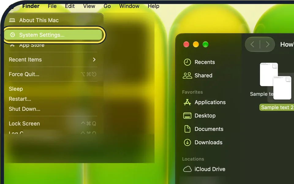 Screenshot from the guide: How to stop a Mac from going to sleep