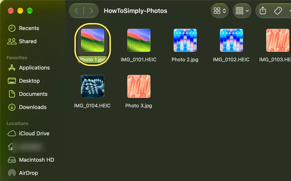 Screenshot from the guide: How to use Quick Look on a Mac