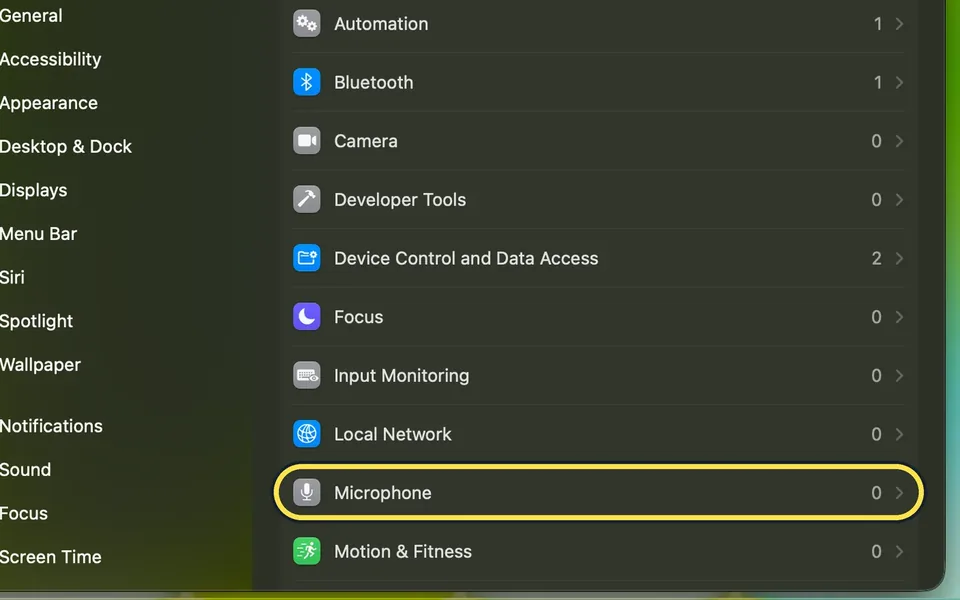 Screenshot from the guide: Mac microphone not working? 5 fixes to try