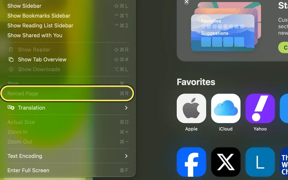 Screenshot from the guide: Safari not working on a Mac? 6 fixes to try
