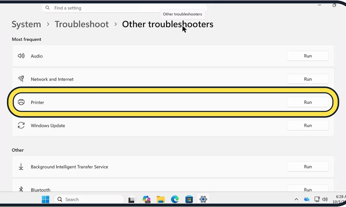 Screenshot from the guide: Printer shows offline on Windows 11: 8 fixes to try
