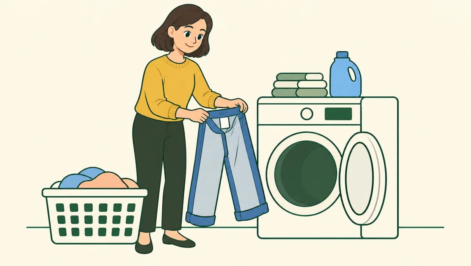 How to wash jeans and dark clothes so they don't fade or shrink