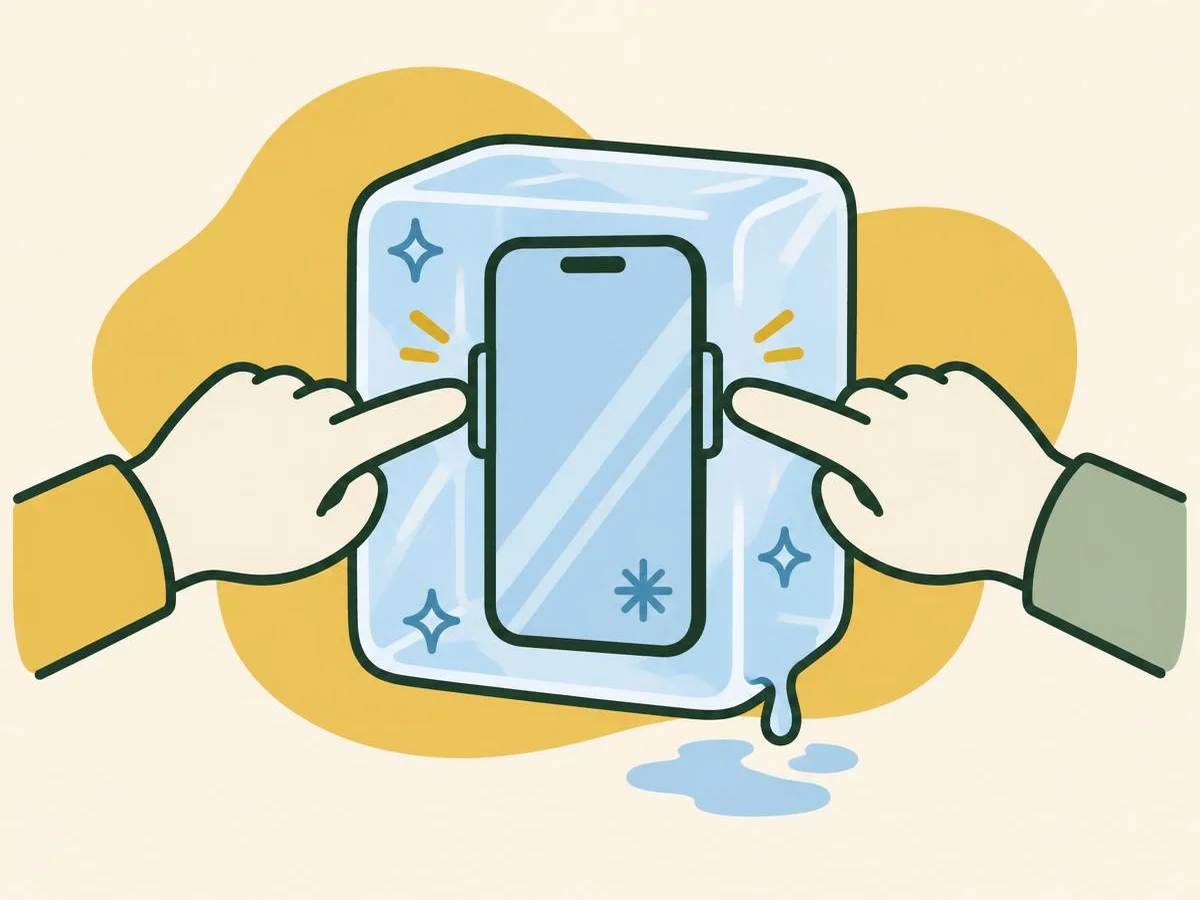 Illustration for the quiz: Frozen phone? Know your button combo