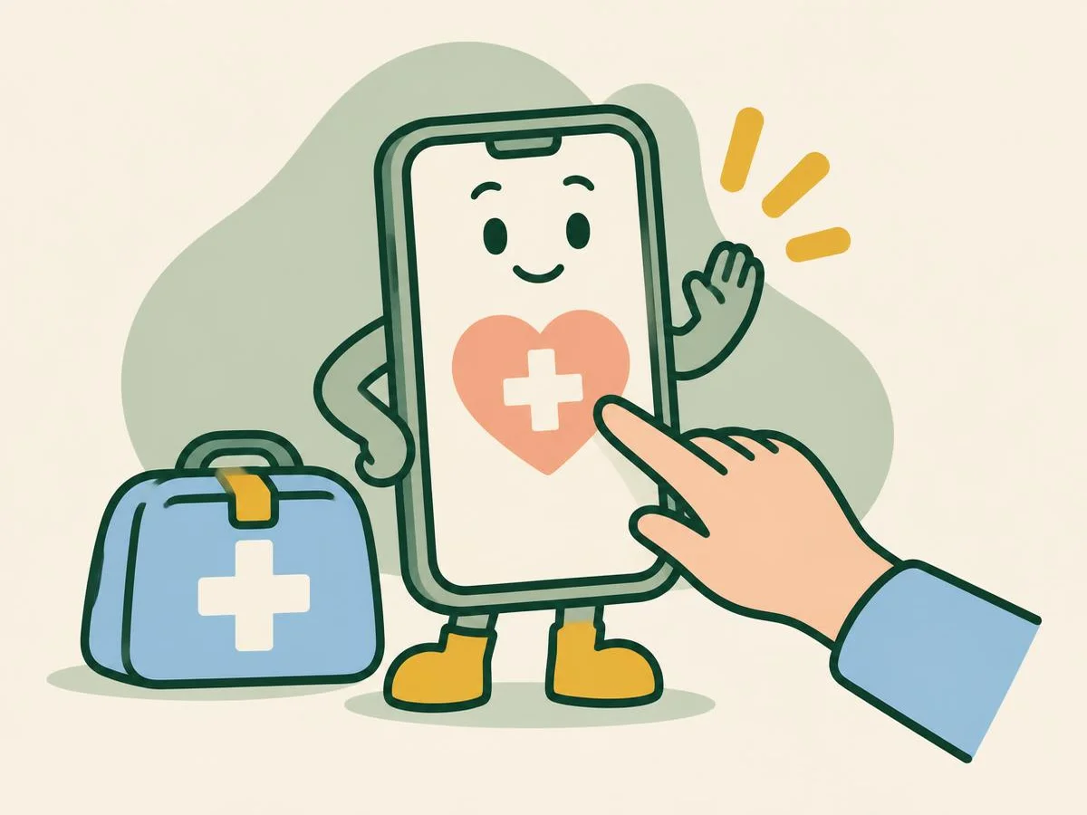 Illustration for the quiz: Help! Your phone's emergency features
