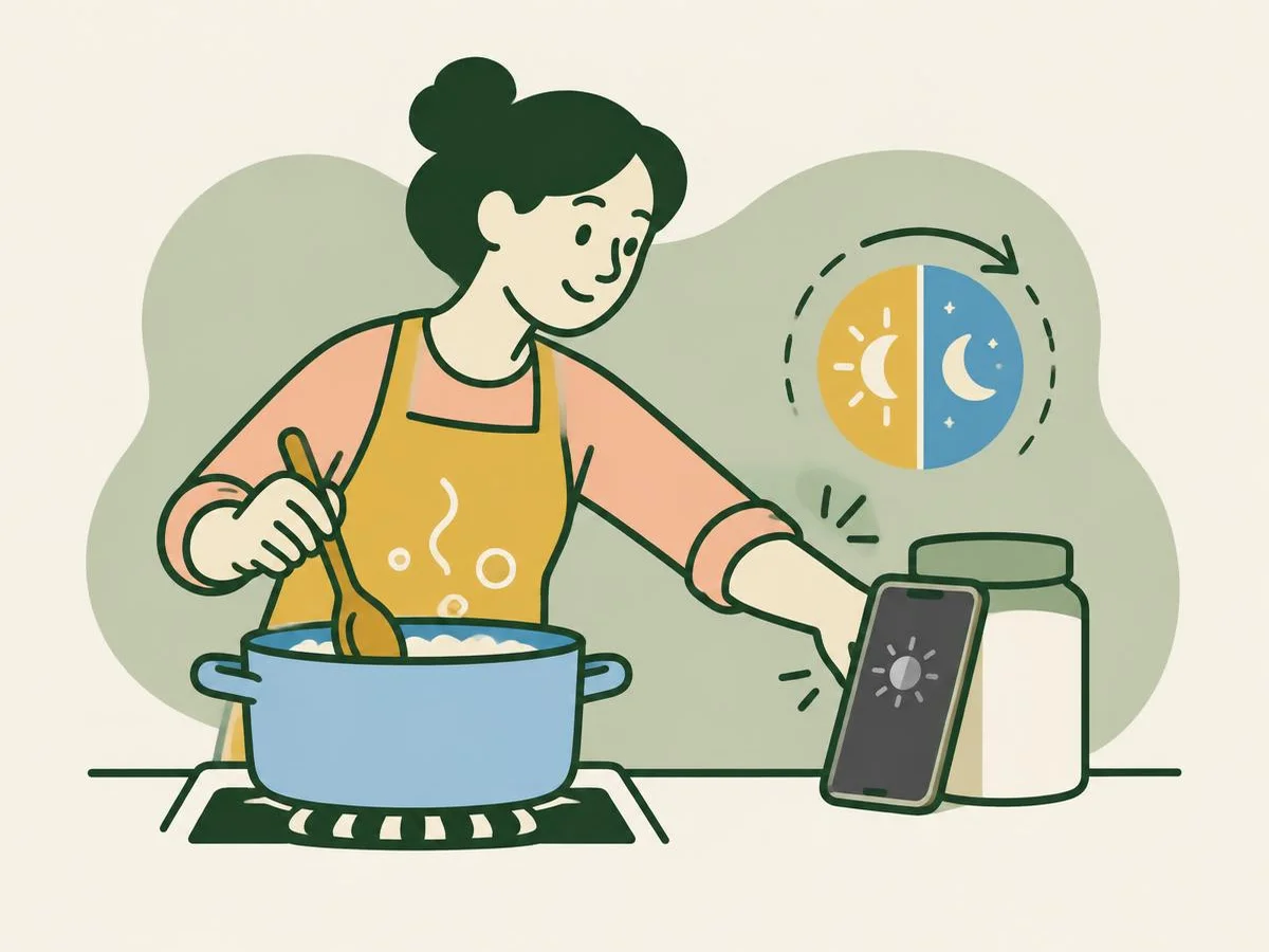 Illustration for the quiz: Lights off: your phone's screen settings