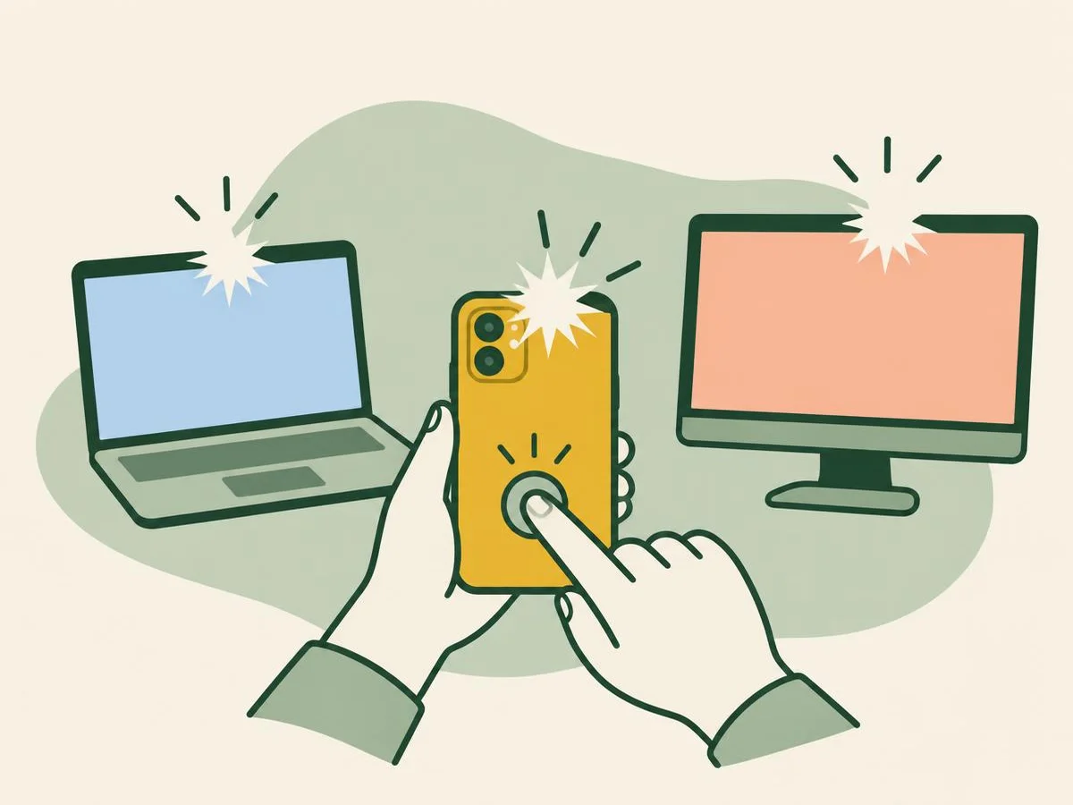 Illustration for the quiz: Snap it! Screenshot skills on every device