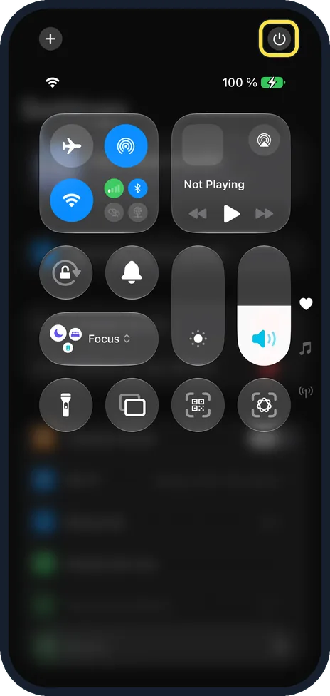 iPhone screen: Restart both devices