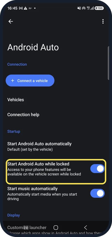 Android screenshot: Allow it while locked