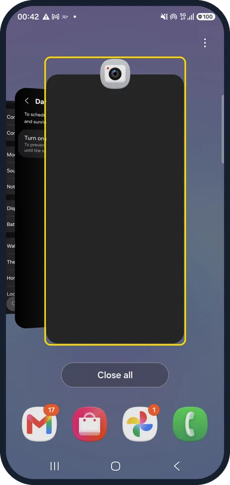 Screenshot from the guide: "Camera failed" on a Samsung Galaxy? 6 fixes