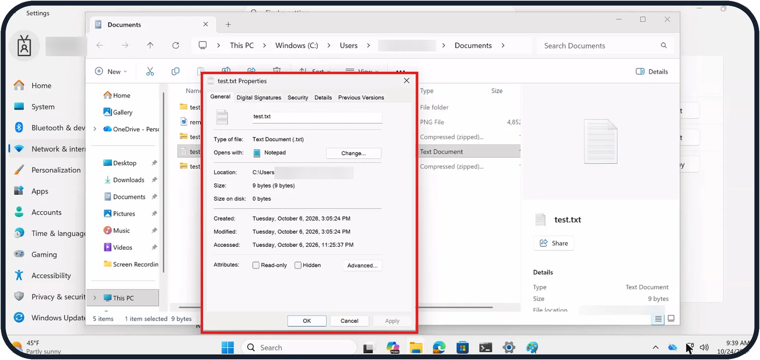 Windows screenshot: Unblock a file you trust