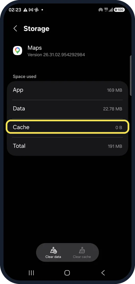 Android screenshot: Check the result