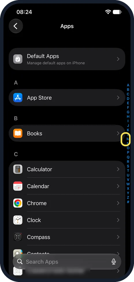 Screenshot from the guide: How to add an email account to an iPhone