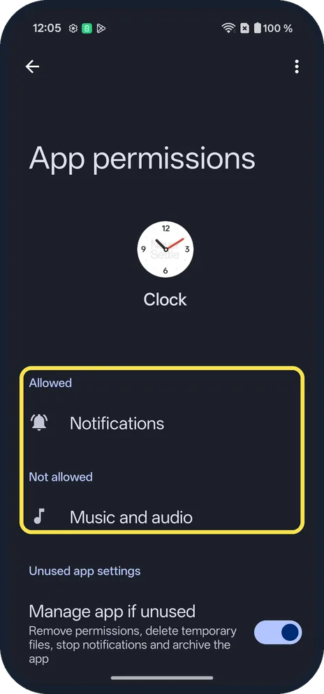 Android screenshot: See what it has