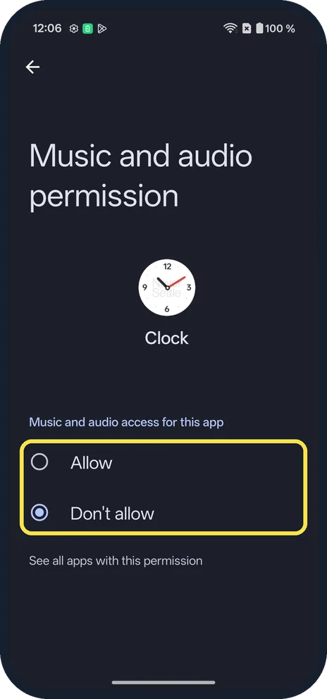 Android screenshot: Change one