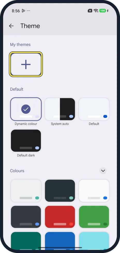 Android screenshot: Or make your own