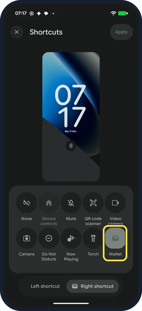 Android screenshot: Do the other slot