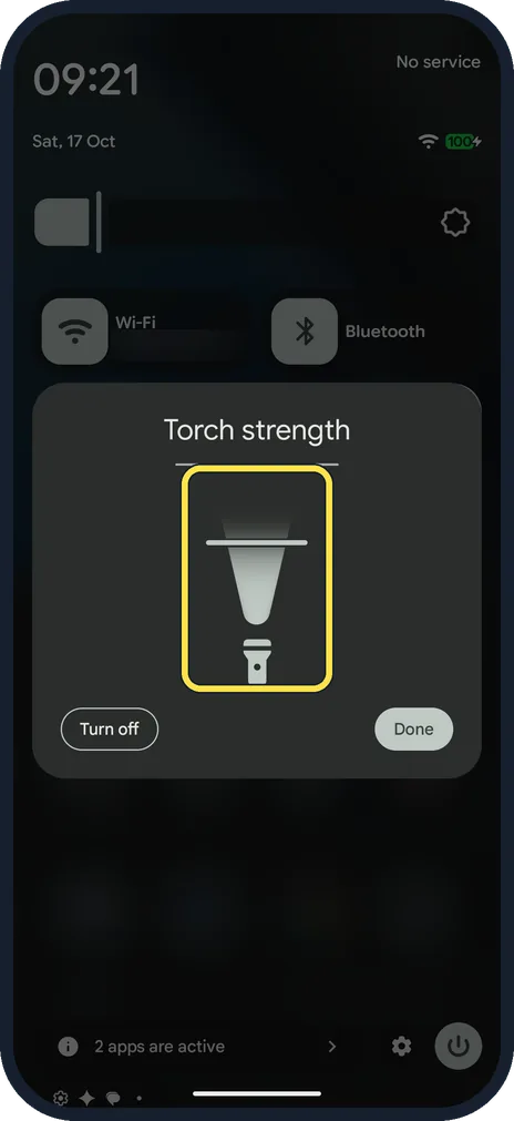 Android screenshot: Drag the beam