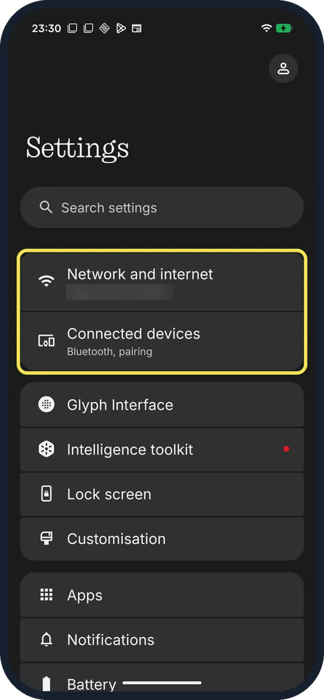 Android screenshot: Check the result