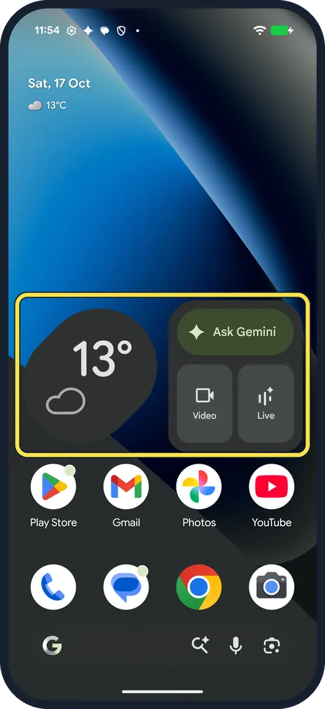 Android screenshot: Set it back