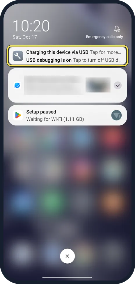 Android screenshot: How Classic looks