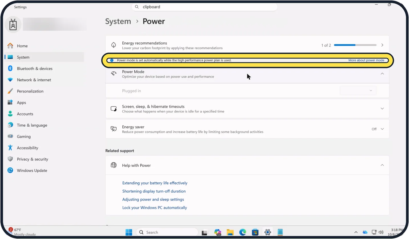 Windows screenshot: If the list is greyed out