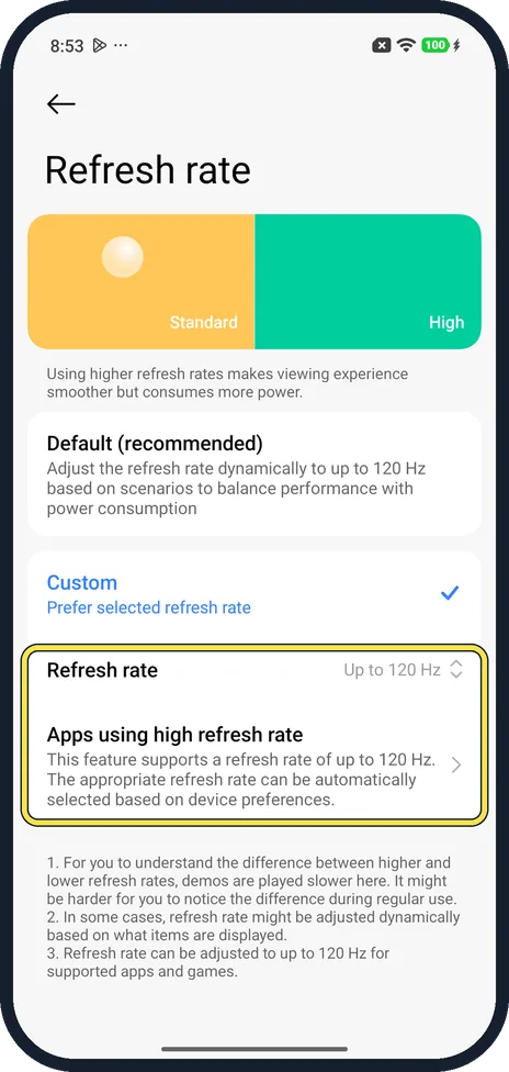 Android screenshot: Check the result