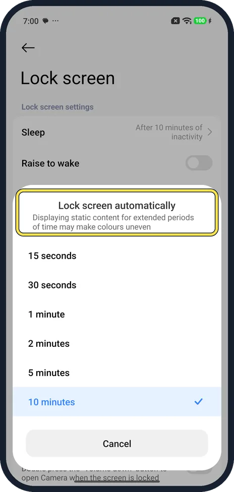 Android screenshot: Read the note