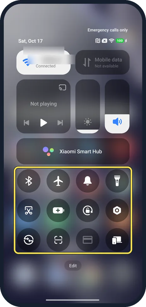 Screenshot from the guide: How to change the torch brightness on a Xiaomi phone (HyperOS 3)