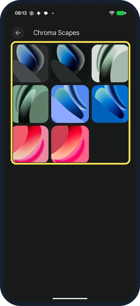 Android screenshot: Tap an image