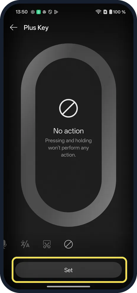 Android screenshot: Or turn it off