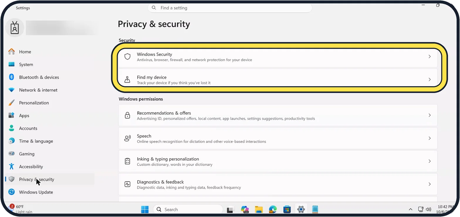 Screenshot from the guide: How to check if your drive is encrypted with BitLocker on Windows 11