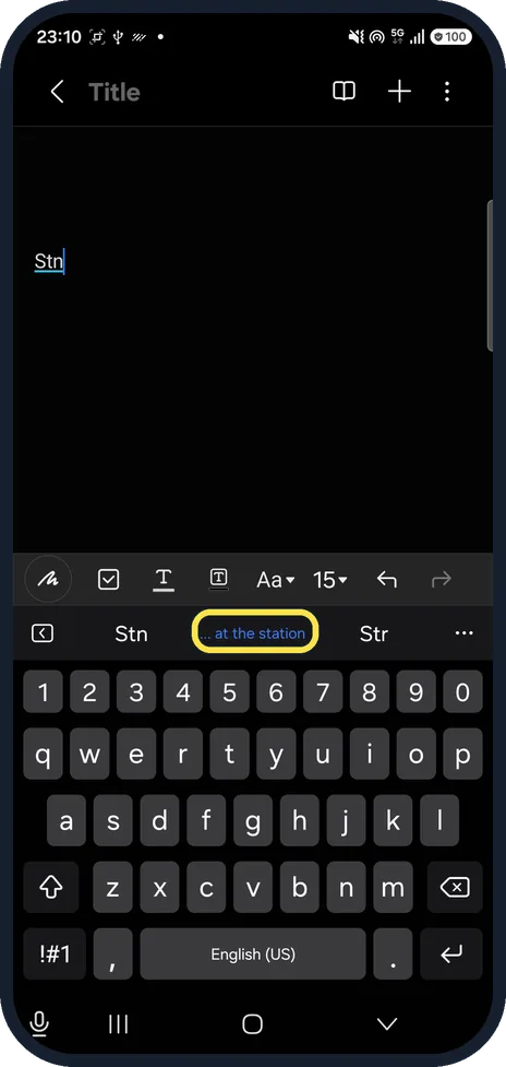Android screenshot: Use it