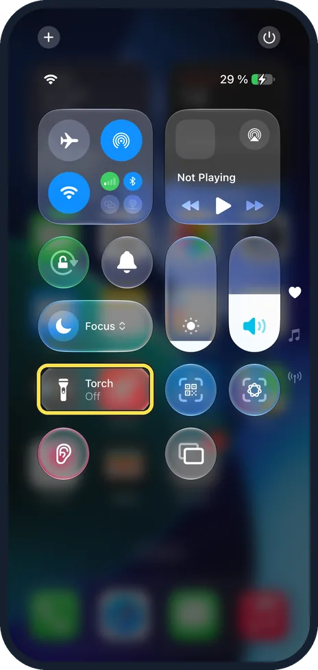 iPhone screen: Finish