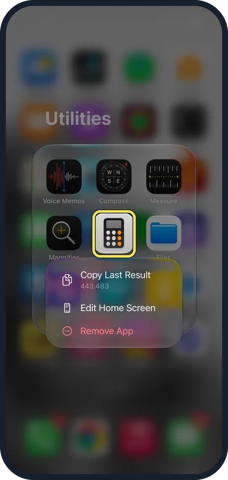 Screenshot from the guide: How to delete apps on an iPhone