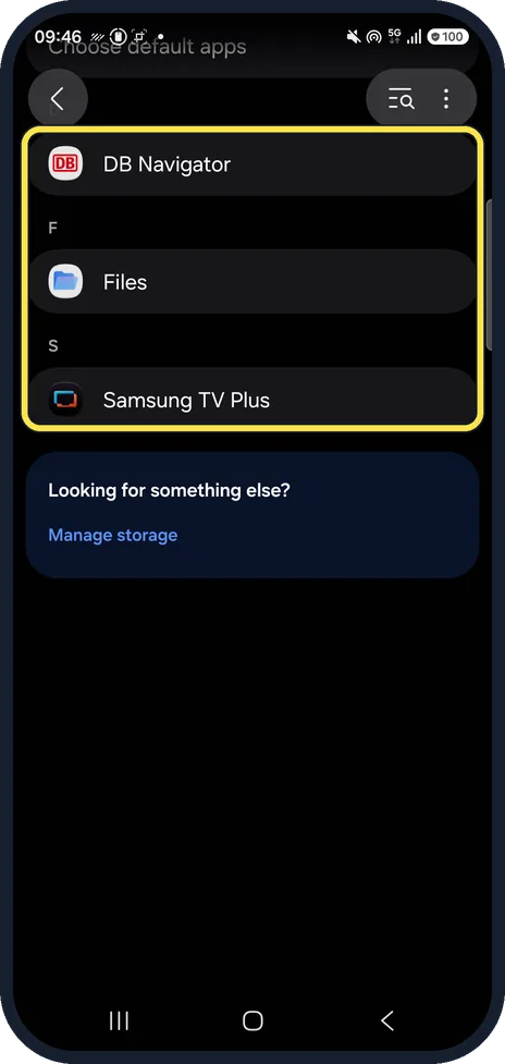 Android screenshot: Find everything you disabled