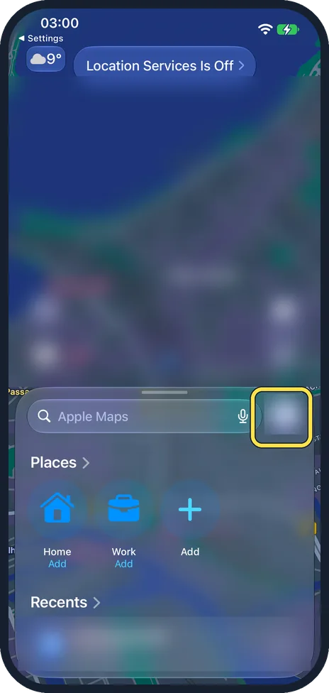 Screenshot from the guide: How to download offline maps on an iPhone