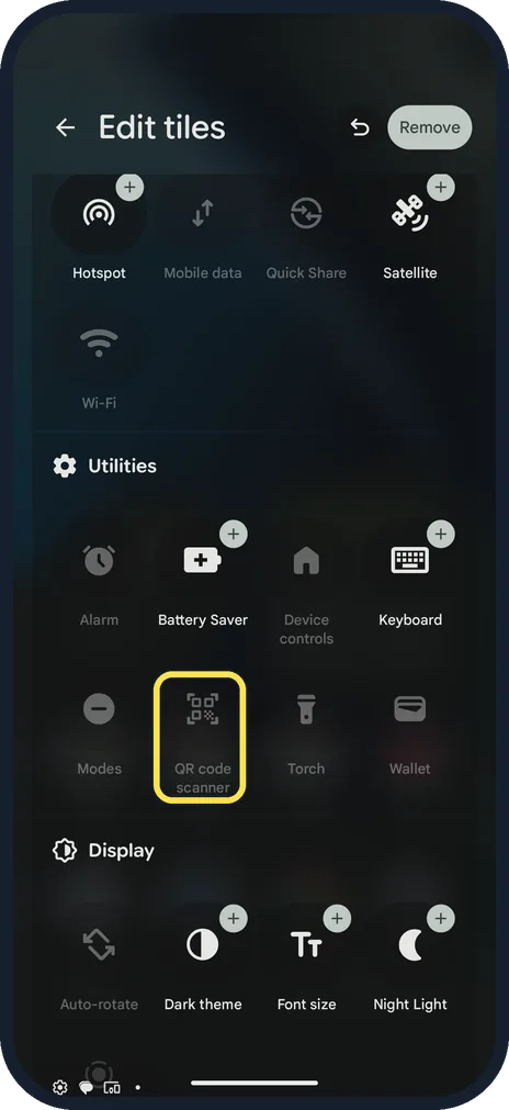 Android screenshot: Check it was added
