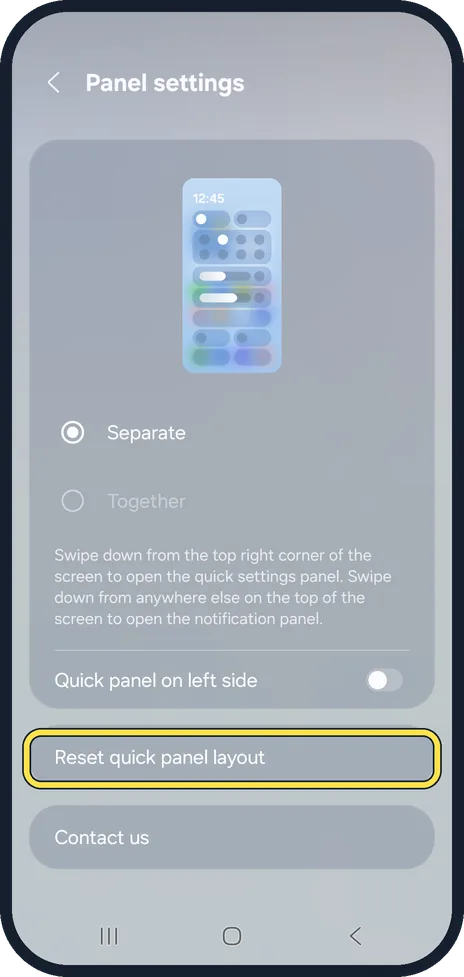 Android screenshot: Start again if you lose track