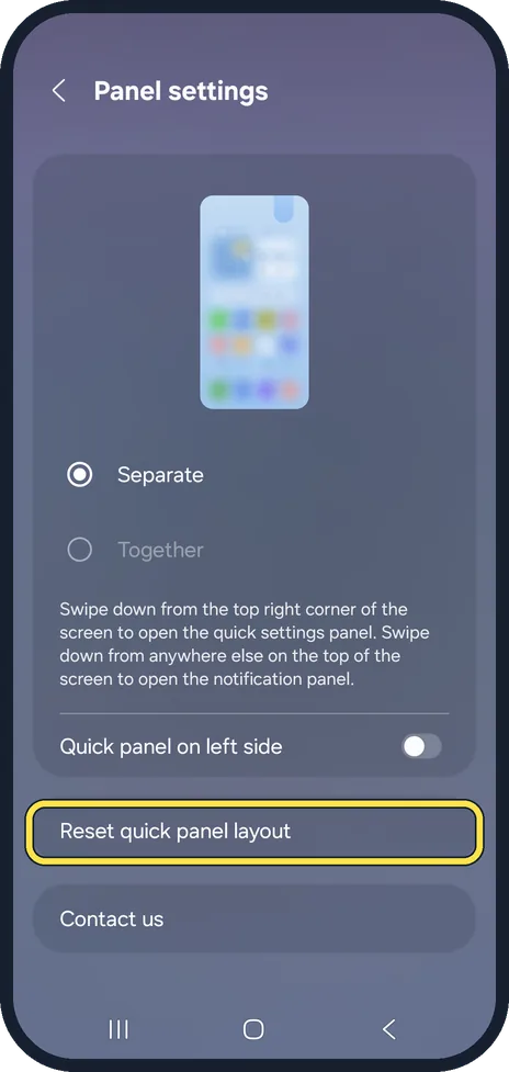 Android screenshot: Start again if you lose track