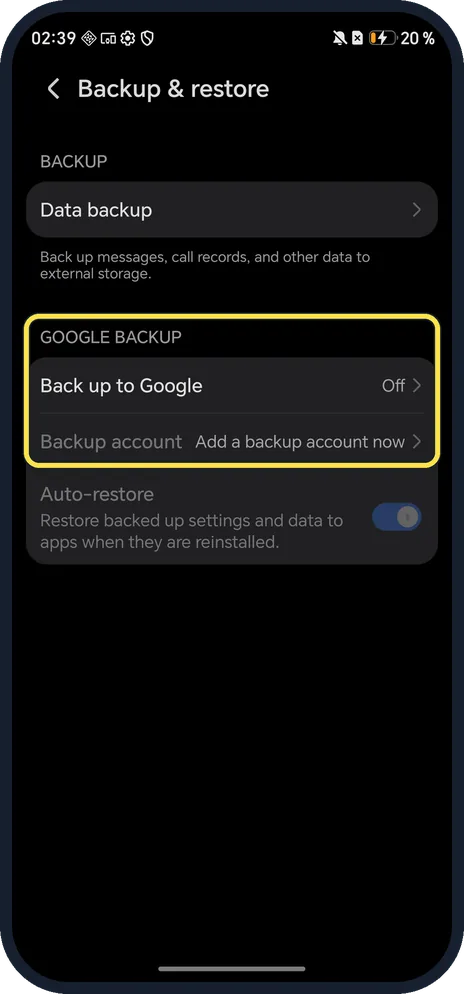 Screenshot from the guide: How to factory reset an HONOR phone (MagicOS 10)
