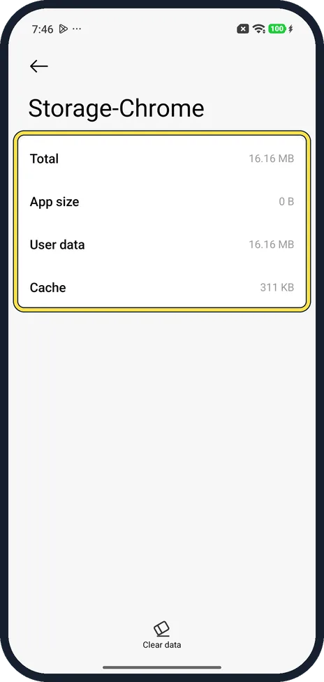 Android screenshot: Still acting up? Check Storage