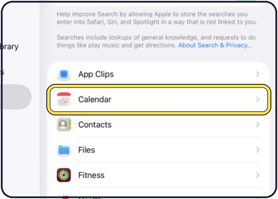 iPad screenshot: Hide a single app