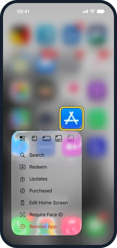 Screenshot from the guide: How to lock or hide an app on an iPhone