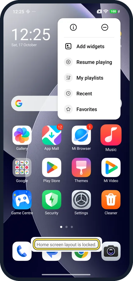 Android screenshot: Try to drag it